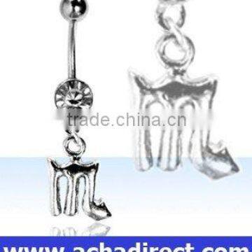 Zodiac belly button rings, navel piercing jewelry