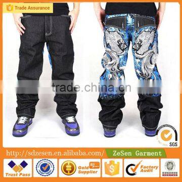 2016 Oem New Fashion Jeans Pants Embroidery Design Jeans For Men