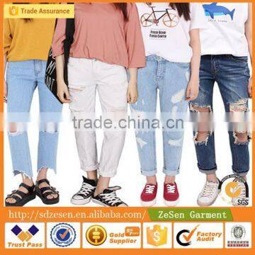 Professional Jeans Manufacturer In JunAn Hot Sale Fashion Jeans Wholesale