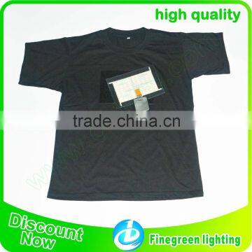 Washable Led T Shirt Customized Own Logo EL Panel T Shirt Led photo-2