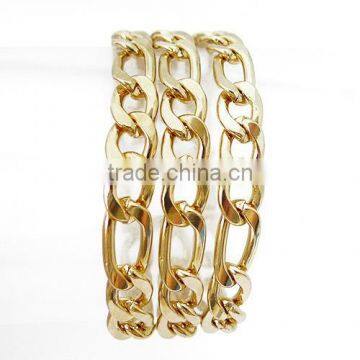2015 NEW PRODUCTS!!Chinese Suppiler Latest Fashion Three Chains Link Bracelet Design Gold Chain Bracelet photo-3