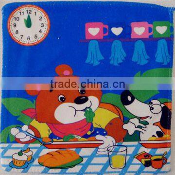 30*30cm microfiber heat transfer printed wash towel