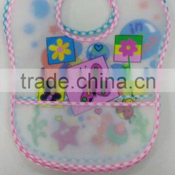 Waterproof EVA plastic baby bib