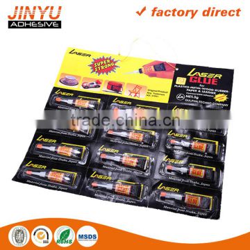 Jinyu hot sale factory price oem odm welcome 3 seconds quick dry 1.5g 502 glue