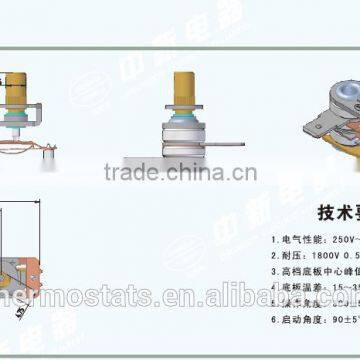 Adjustable Bimetallic Steam Iron Thermostat photo-2