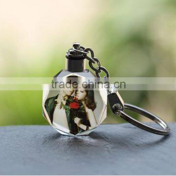 hot sale yiwu crystal keychain with light