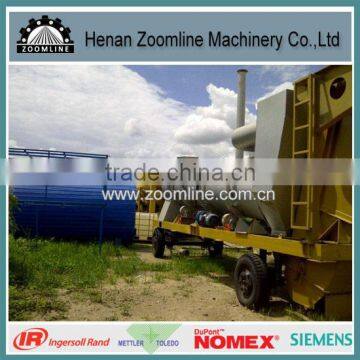 ZOOMLINE Brand 20T/HR Portable Drum Asphalt Mix Plant