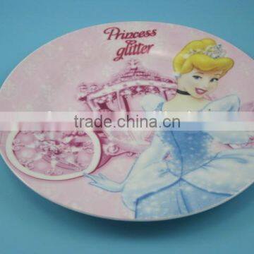 YF13109 pink glazing ceramic plate