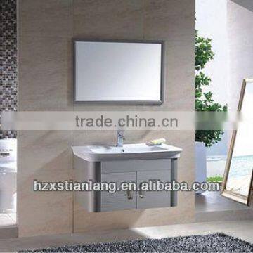 Classic Simple Wall Hung Stainless Steel Bathroom Vanity