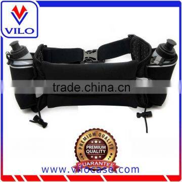 Neoprene Fanny Waist Pack, Hydration Belt For Running, Fitness Running Belt Pouch with Water Bottles Holder
