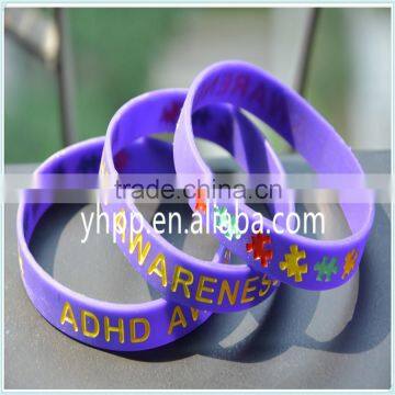 Bulk Cheap Custom Logo Silicone Wristband Bracelet