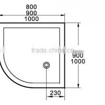 CUPC Two Slide Tile Flange Shower Base,custom Shower Tray,upc Round Shower Base photo-3