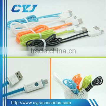 perfume jelly micro usb cable with led light