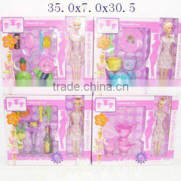 Kitchen Toy Set with Doll (4 Designs)