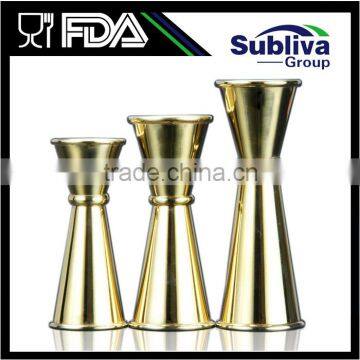 30 / 50ml Gold Plated Japanese Style Double Jigger