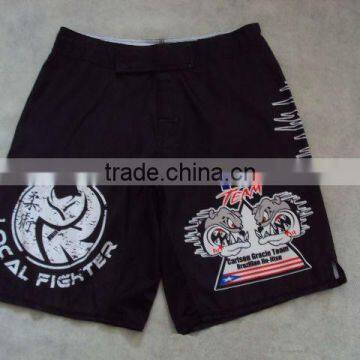 Custom black muay thai boxing mma fight short