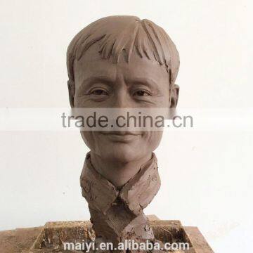 lifesize wax sculpture mud draft silicon figure