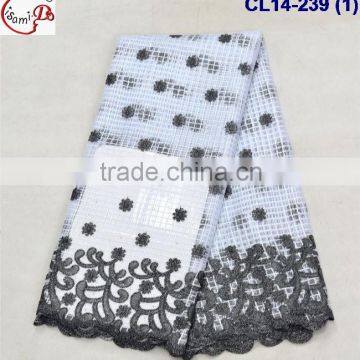CL14-239 Fashion fantastic adorable lovely dot pattern charming romantic design net Lace fabric material for dating in 2016