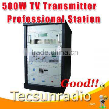 TV518A-500W UHF All Solid State wireless analog TV Signal Broadcast transmitter TV Station Broadcasting Equipment