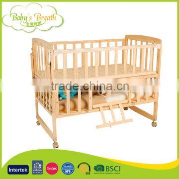 WBC-22B Hot Selling Euro UK Style Multi-purposes Baby Cot Dimensions, Baby Cot Wheels photo-5
