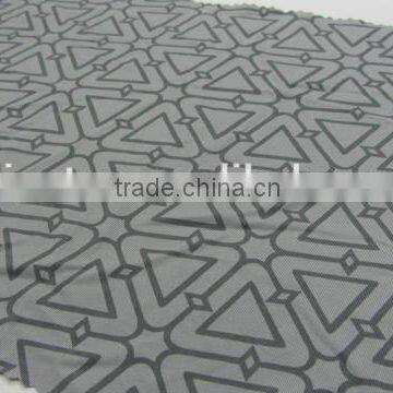 Grey Triangle Polyester Milk Fiber Spandex Print Lycra Fabric photo-5