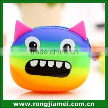 Promotional small cute custom silicone challenge coin wallet