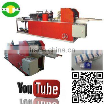 global hot sell high spped cutting and embossed tissue handkerchief machine