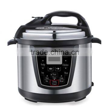 4L Basic Cheap Energy Saving Stainless Steel Housing Electric Multicookings Pressure Cooker With Pressure Release Device