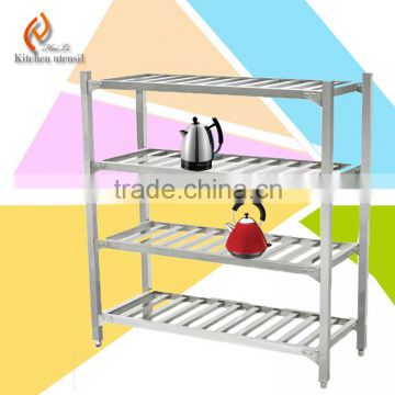 New develop low factory price professional SUS commercial kitchen storage shelf rack for hotel restaurant