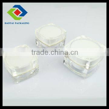 transparent rounded square mask jar15g, 30g, 50g,scrub cream jar