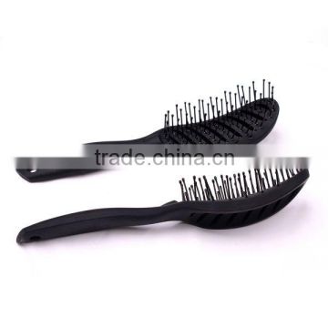 Black plastic vent brush with nylon bristle pins