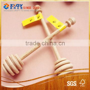 L150*Dia25mm Healthy Wood Honey Dipper, Home basic Wooden Honey Stick