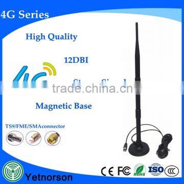 High gain 12dbi 4g rubber antenna 600-2700mhz android tv box 4g lte antenna