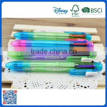 Promotional Cheap Plastic Multi Color Ball Point Pens With Six Color Supplier's Choice photo-3
