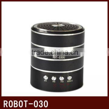 Robot-030 vibration portable card speaker,active powered Sound box,usb mini fm radio,music speaker