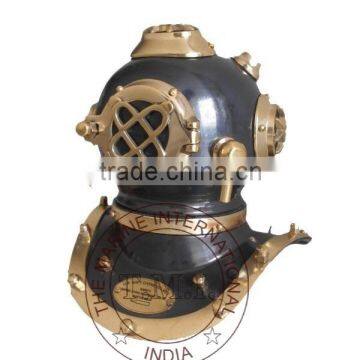 8" ANTIQUE U.S. NAVY DIVING HELMET MARK V - SMALL DIVING HELMET - NAUTICAL ANTIQUE DIVER'S HELMET