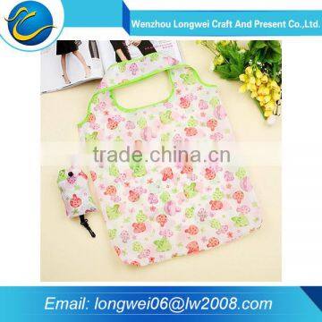 Easy-carrying Folding nylon polyester drawstring bag