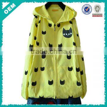 Thin Girl's/Womens Plain Yellow Hoodie (lyh-060024)