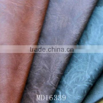 latest product Laser embroidery synthetic PU leather for garment