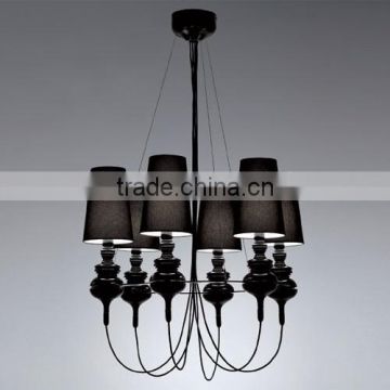 Modern Classic Designer Josephine Queen 6 Chandelier