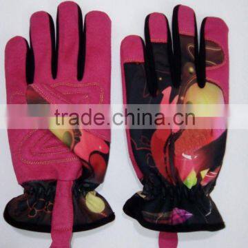 Stretch Fabric Mechanic Gloves with sublimation printing