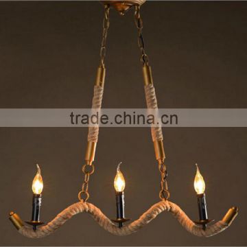 Hot Selling Hemp Ropes Pendant Lamps 240V E27 Led Light Exhibition Lamp