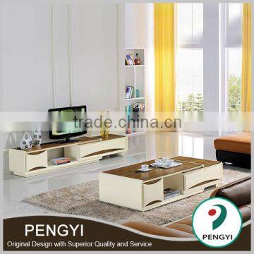 Foshan living room furniture set modern led tv stand furniture design