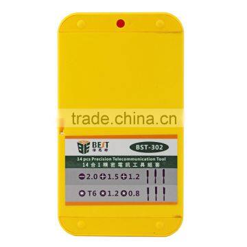 14 in 1 Professional Precision Screwdriver Set Disassemble Repair Tools Kit For IPhone For IPad - BST-302 photo-5