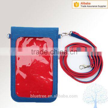 Lovely Design Cell Phone Credit Card Holder in PU Material, 2 Credit Card Pocket in Back photo-3