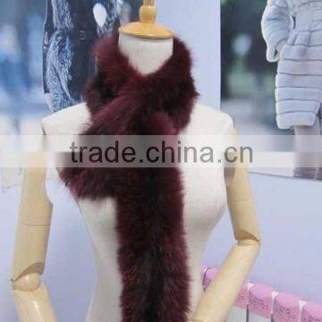 winter warm fur shawls women ladies fox fur scarf