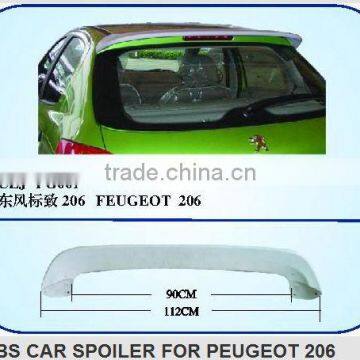 ABS REAR SPOILER FOR PEUGEOT 206