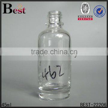 35ml 45ml 100ml empty clear refillable perfume bottles, plain glass bottle