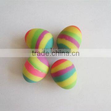 Colorful egg shape bouncing balls for children