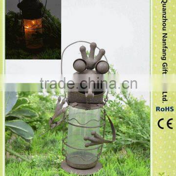 Garden Solar Rusty Animal Lantern Light